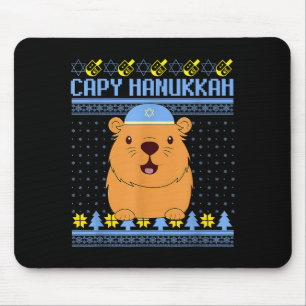 Capybara Hanukkah Capy Hanukkah Chanukah Jewish Ki Mouse Pad