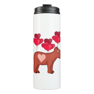 Capybara Hearts Love Thermal Tumbler