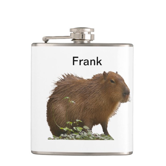 Capybara Hip Flask (Front)