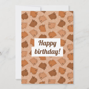 Capybara Holiday Card