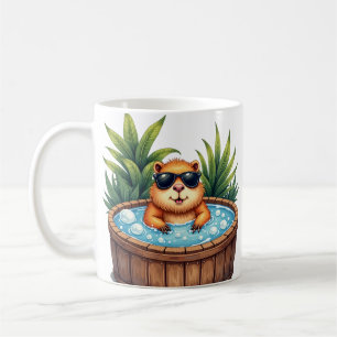 Capybara Hot Tub Relaxation Chill Vibes Spa Day St Coffee Mug