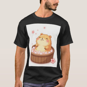 Capybara Hot Tub Relaxation Sticker Capybara Spa D T-Shirt