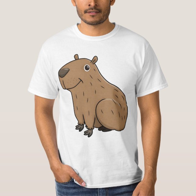 "  Capybara Illustrations & Clip Art " T-Shirt (Front)