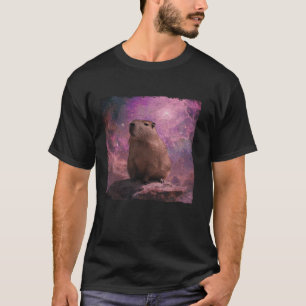 Capybara In Candy Galaxy Long Sleeve T Shirt