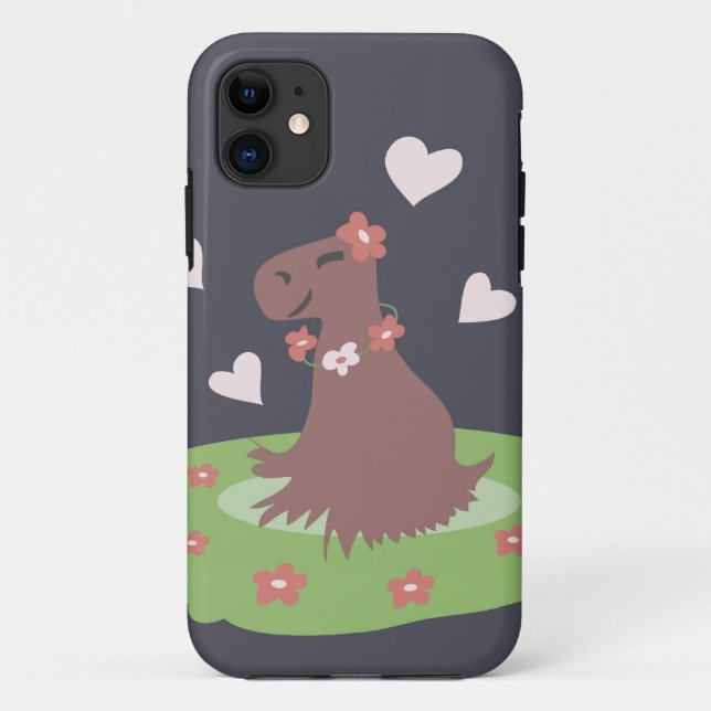 Capybara in Love Case-Mate iPhone Case (Back)