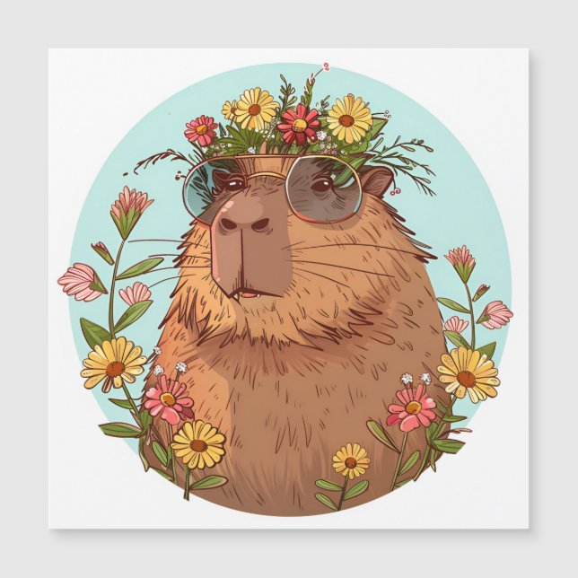 Capybara in sunglasses Summertime (Front)