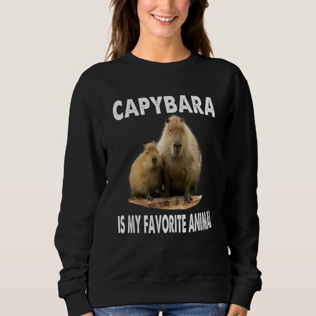 Capybara Is My Spirit Animal  Capybara Pet Animal Sweatshirt (Front)