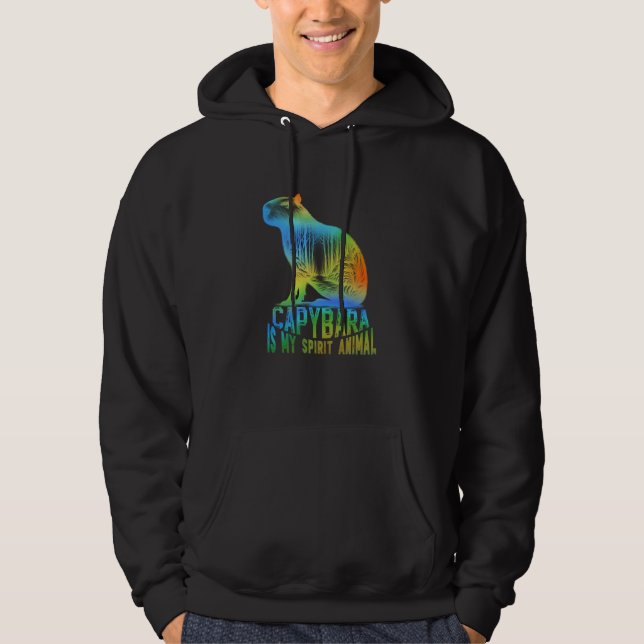 capybara is my spirit animal unique capybara hoodie (Front)