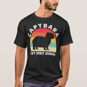 Capybara is my spirit family funny capybaras vinta T-Shirt
