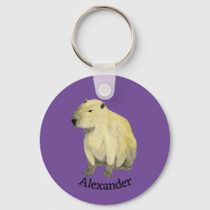 Capybara Key Ring