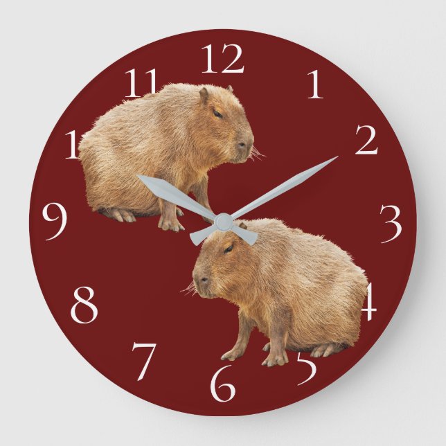 Capybara Large Clock (Front)