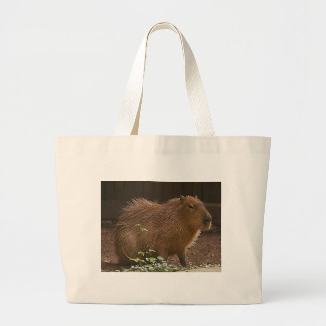 Capybara Large Tote Bag (Front)