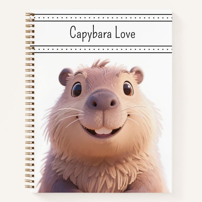 Capybara Love Notebook (Front)