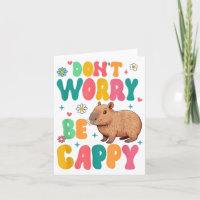 Capybara Lover Motivation Sitive Don't That Worry 