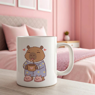 Capybara Loves Coffee Mug | Cute & Funny Animal