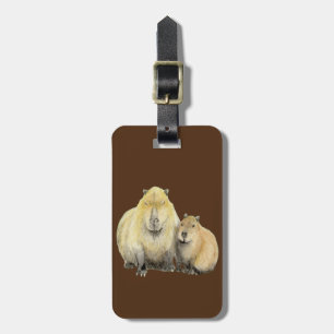 Capybara Luggage Tag