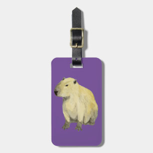 Capybara Luggage Tag