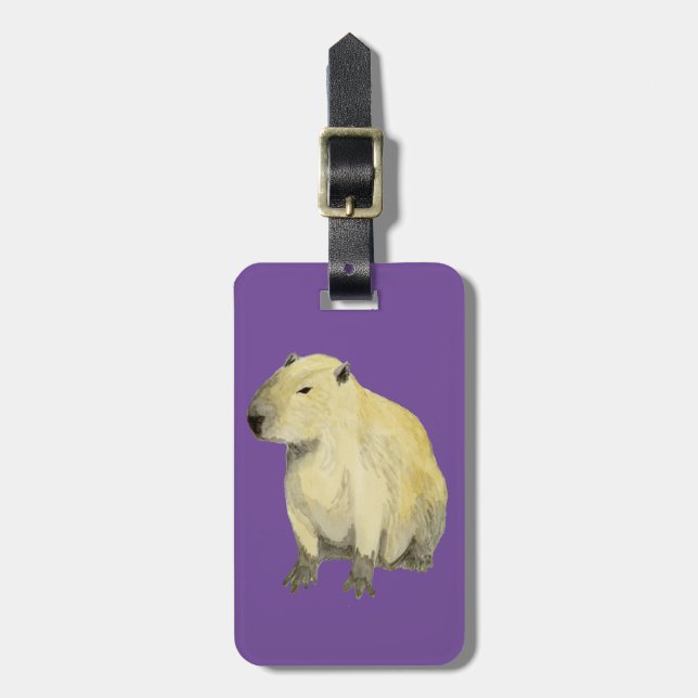 Capybara Luggage Tag (Front Vertical)
