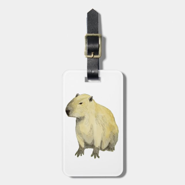 Capybara Luggage Tag (Front Vertical)