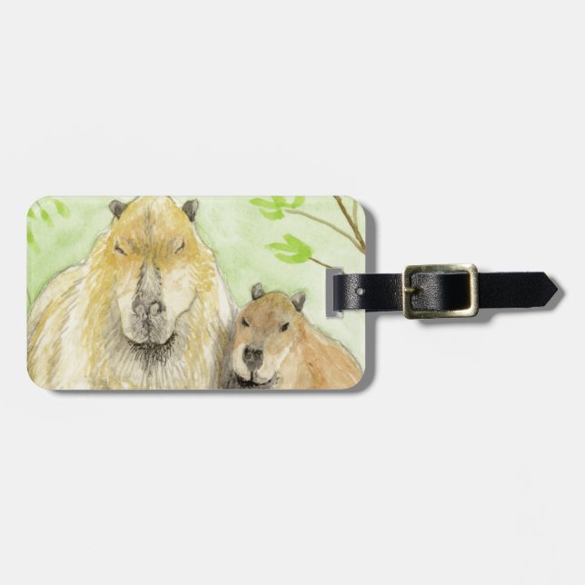 Capybara Luggage Tag (Front Horizontal)