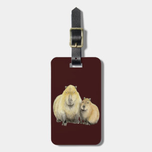 Capybara Luggage Tag