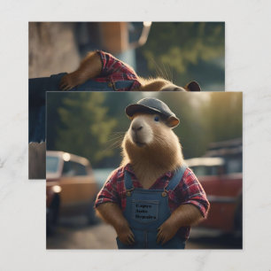 "Capybara Mechanic: Grease, Gears, and Good Vibes"
