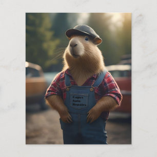 "Capybara Mechanic: Grease, Gears, and Good Vibes" Flyer