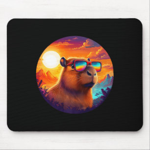 Capybara Mountain Nature Animal Wildlife Forest Ou Mouse Pad