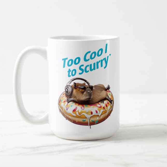 Capybara Mug Design for Wildlife Lovers (Left)
