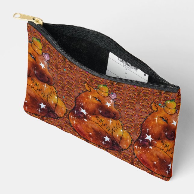 Capybara named Dream Accessory Pouch (Open)