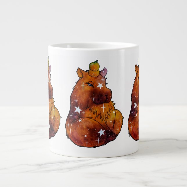 Capybara named Dream Large Coffee Mug (Front)