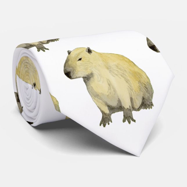 Capybara Neck Tie (Rolled)
