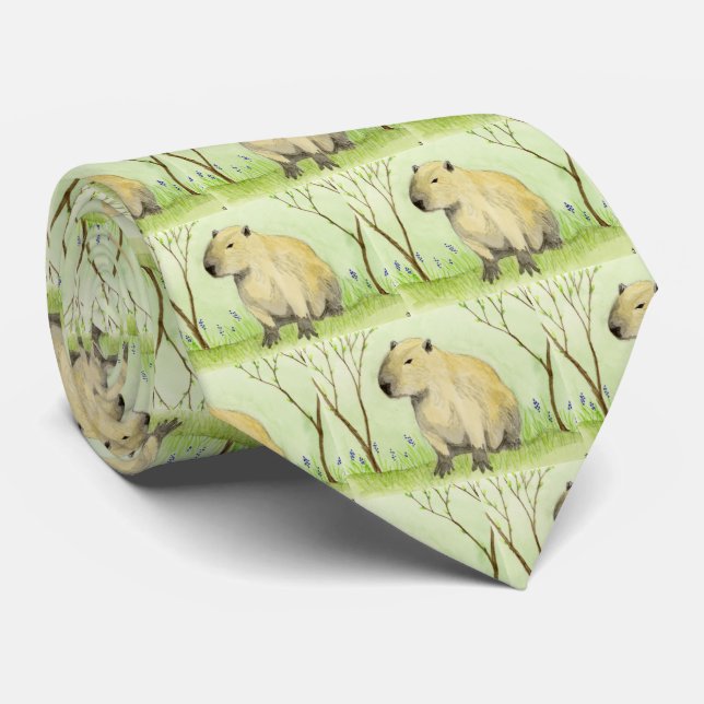 Capybara Neck Tie (Rolled)