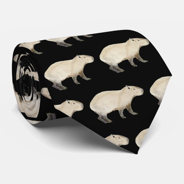 Capybara Neck Tie (Rolled)