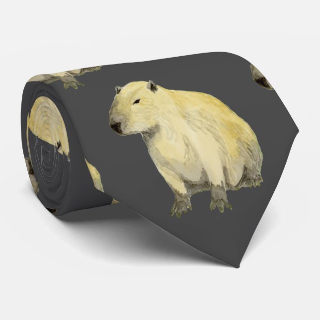 Capybara Neck Tie (Rolled)