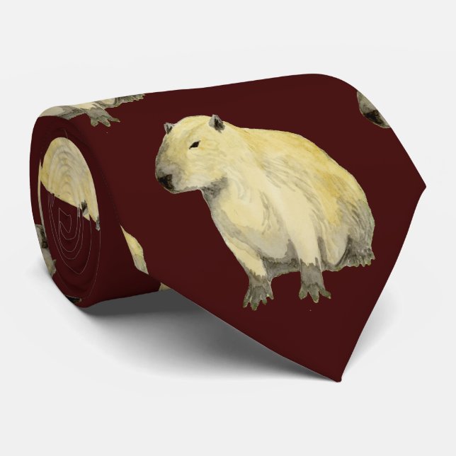 Capybara Neck Tie (Rolled)