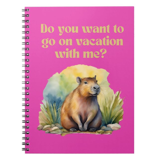 CAPYBARA- NOTEBOOK. 4 NOTEBOOK (Front)