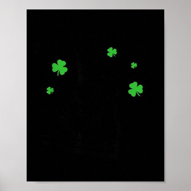 Capybara off to cause shenanigans st patricks day poster (Front)