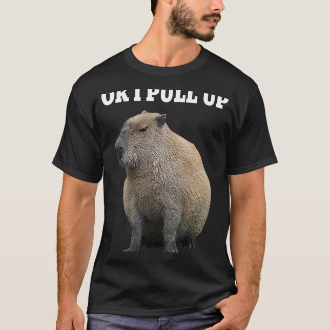 Capybara  Ok I Pull Up Capybara  Women Men T-Shirt (Front)