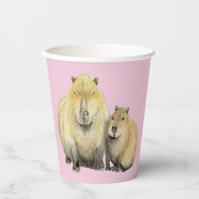 Capybara Paper Cups (Front)