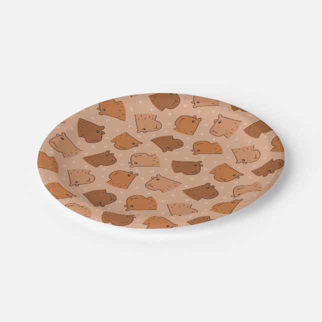 Capybara Paper Plate (Angled)