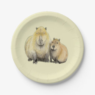 Capybara Paper Plate