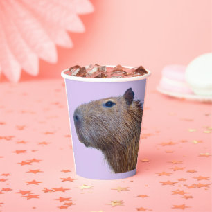Capybara Paper Plates Cups