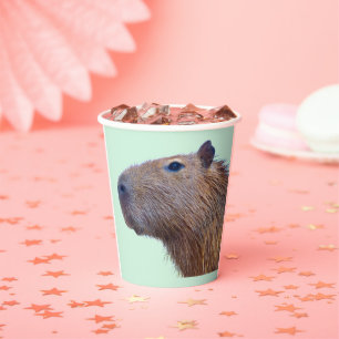 Capybara Paper Plates Cups