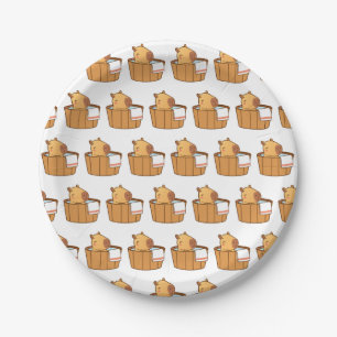 Capybara Paper Plates   Cute Animal Party 