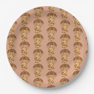 Capybara Parachute Paper Plate – Animal Party