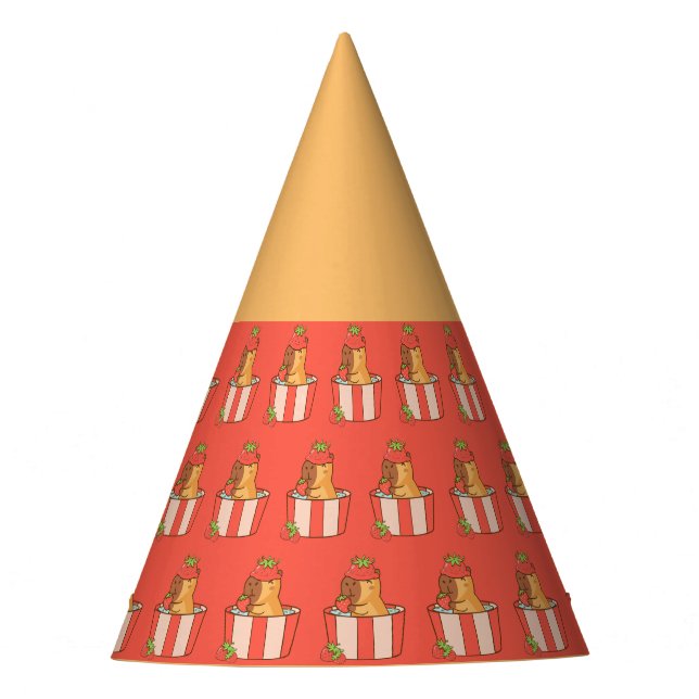 Capybara Party Hat | Cute Animal Celebrate (Front)