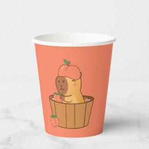 Capybara Party Paper Cup   Cute Animal Birthday