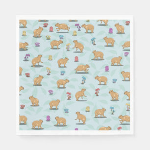 Capybara Pattern Napkin