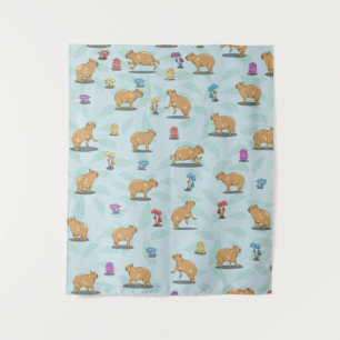 Capybara Pattern Tapestry